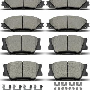 Evkingauto Ceramic Brake Pads Set for Pontiac Vibe & Toyota Matrix/RAV4