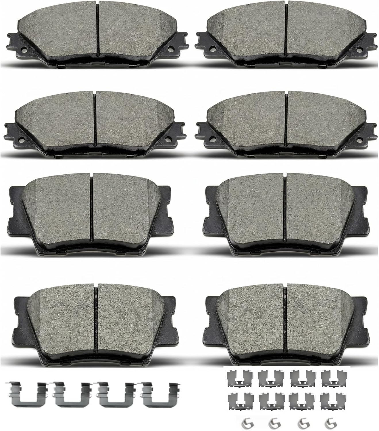 Evkingauto Ceramic Brake Pads Set for Pontiac Vibe & Toyota Matrix/RAV4