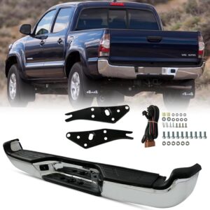 Chrome Rear Step Bumper for 2005-2015 Toyota Tacoma