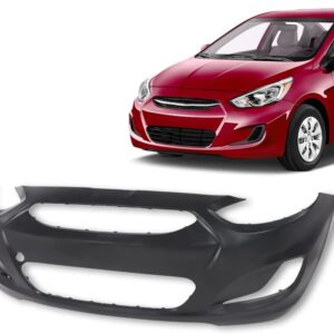 ANDPLAY Front Bumper Cover for Hyundai Accent 2014-2017