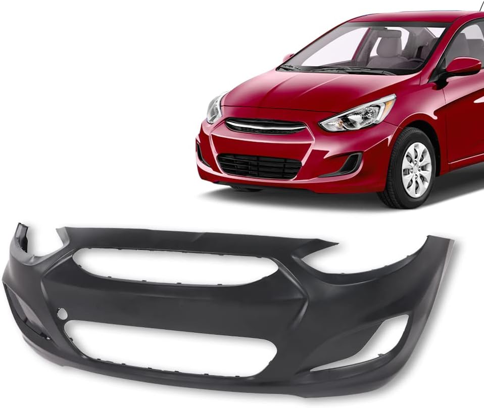 ANDPLAY Front Bumper Cover for Hyundai Accent 2014-2017