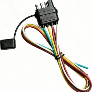 18" 4-Pin Copper Trailer Wiring Harness Plug