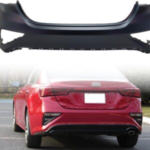 Rear Bumper Cover for 2019-2021 Kia Forte (No Sensor Hole)