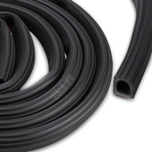 Universal D-Shape Weather Stripping, 13FT Rubber Seal