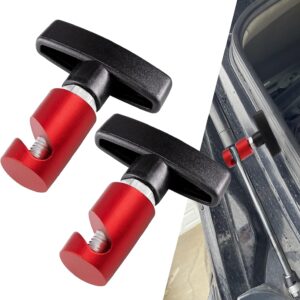 Crynod Car Hood Prop Rod - Durable Hood Support (Red, 2-Pack)