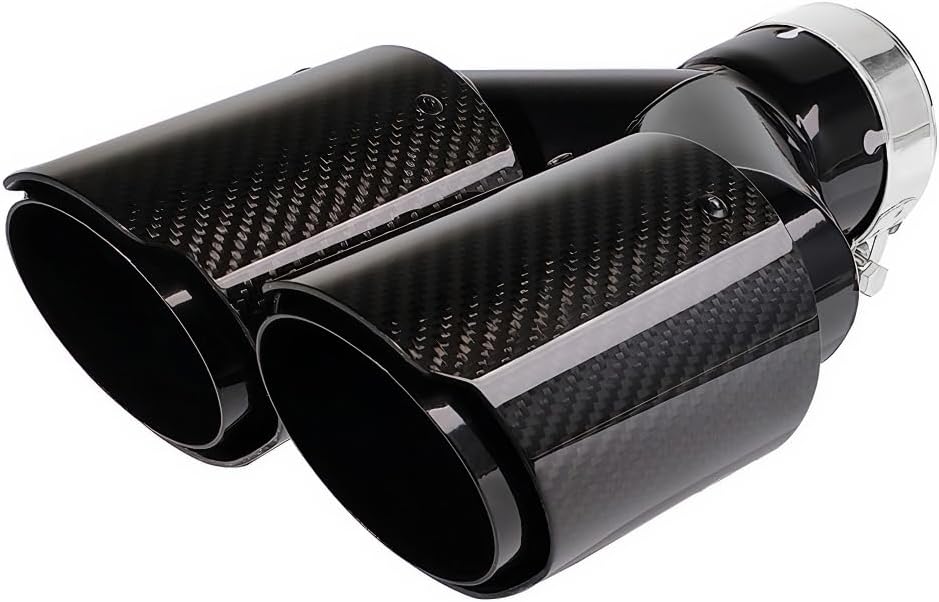 Bielpord Carbon Fiber Exhaust Tips 2.5"–3.5" Fit 61-63mm Pipe