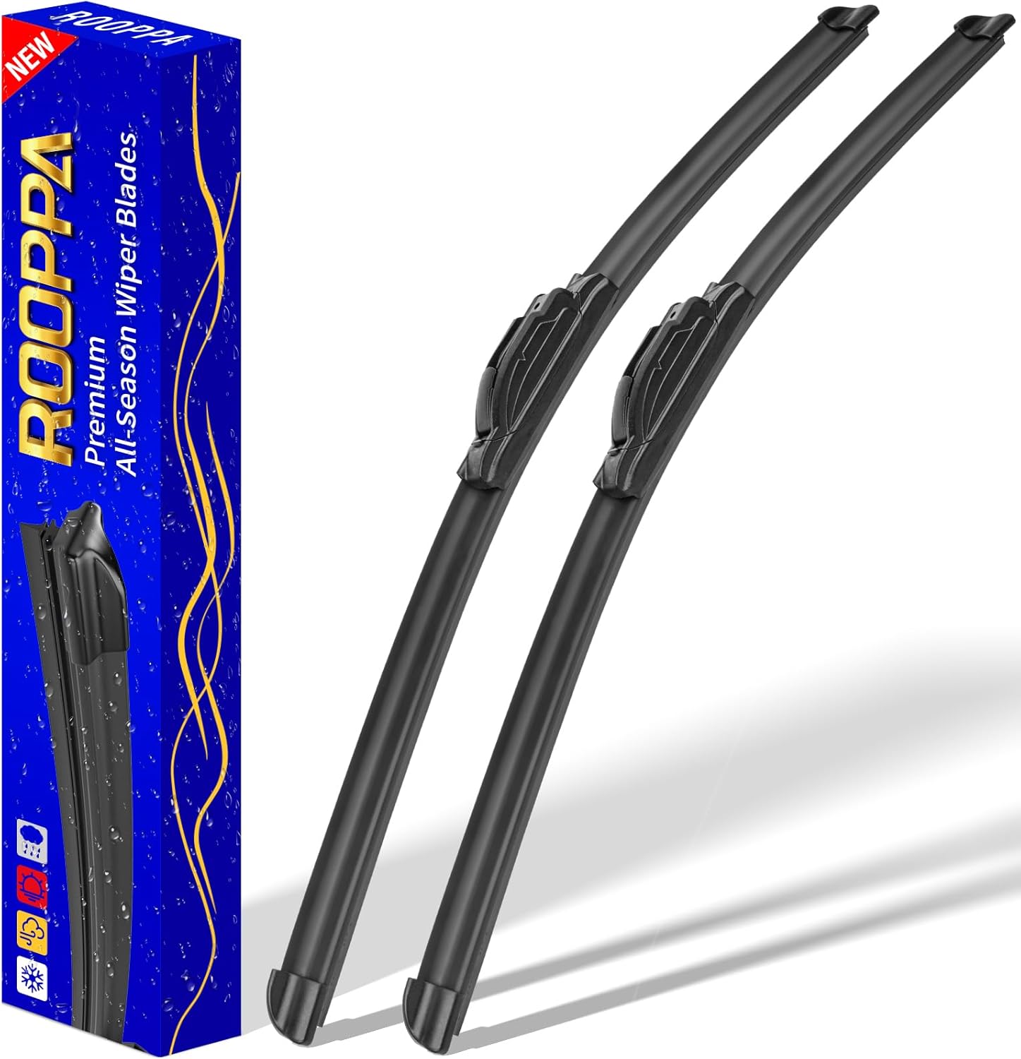 Rooppa Windshield Wiper Blades 28" & 14" for Toyota Corolla & Prius C