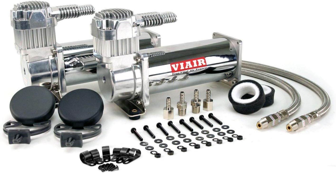 VIAIR 444C Dual Air Compressor Kit (2-Pack) 200 PSI Chrome