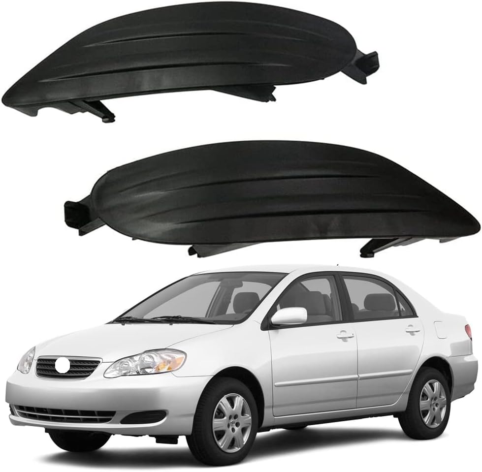 Black Fog Light Covers for Toyota Corolla Camry Solara