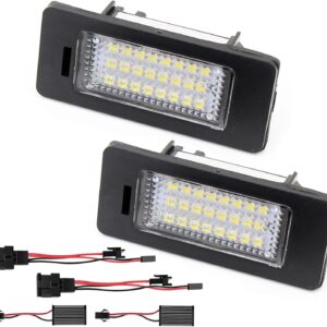 2PCS LED License Plate Lights for VW Audi Porsche