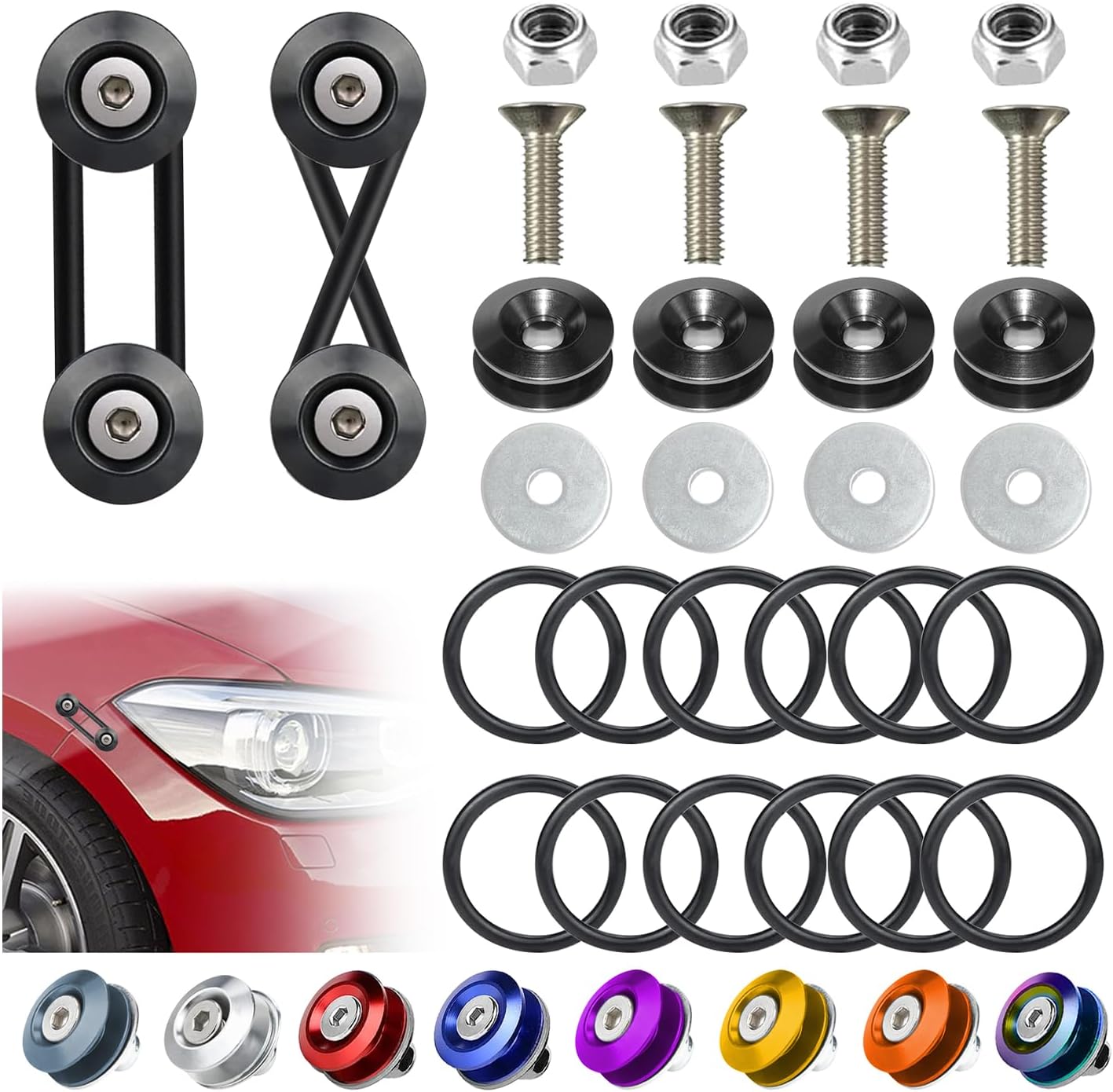 BFXM Bumper Quick Release Kit – 4 Clips + 12 O-Rings