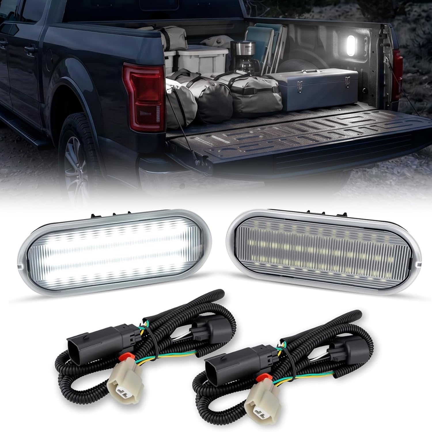 2PCS LED Truck Bed Lights for Ford F150/Raptor F250 F350