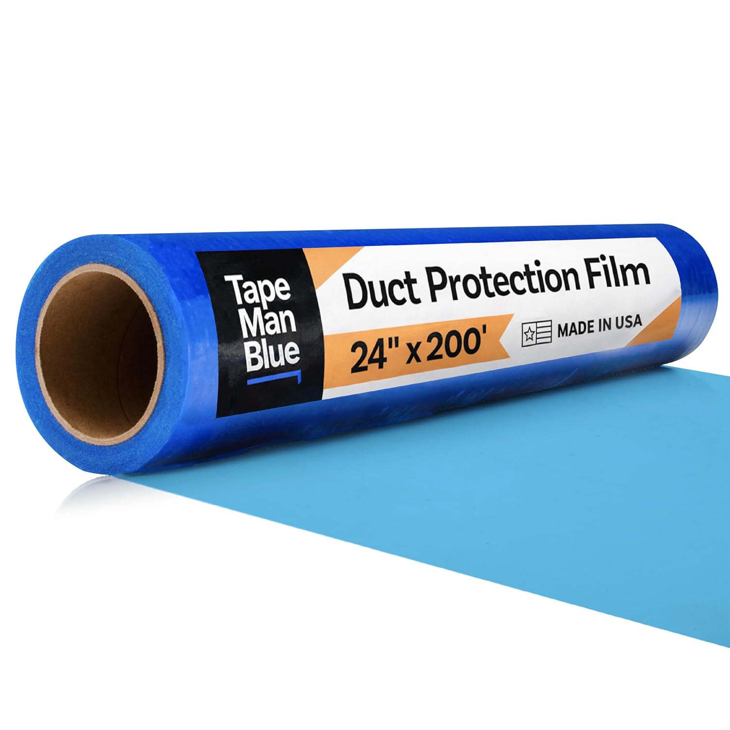TapeManBlue Duct Protection Film, 24in x 200ft
