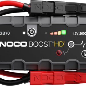 NOCO Boost GB70 2000A Jump Starter – 12V Lithium Booster Pack