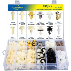 240pcs GM Door Trim Panel Clips Assortment for Buick/Cadillac/Chevy/GMC