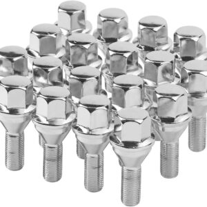 M12x1.25 Wheel Lug Bolts - Fits Jeep, Dodge, Chrysler, Ram (20pcs)
