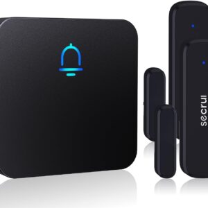 SECRUI Wireless Door Chime, 2 Sensors