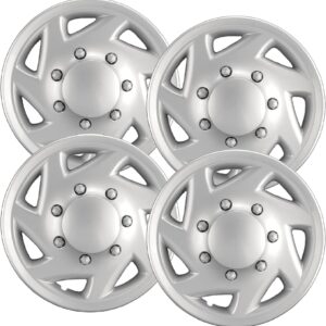 Heavy-Duty 16" Silver Hubcaps for Ford Van (Set of 4)