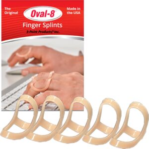 Oval-8 Finger Splints, Pack of 5, Size 11 (Beige)