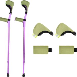 Purple Forearm Crutches – Adjustable Aluminum Mobility Aid