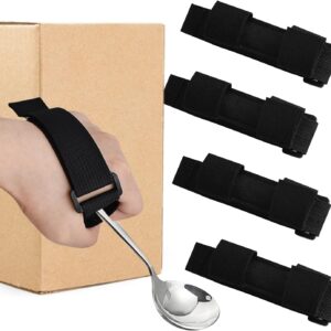 4-Pack Utensil Holder Straps for Elderly & Limited Grip