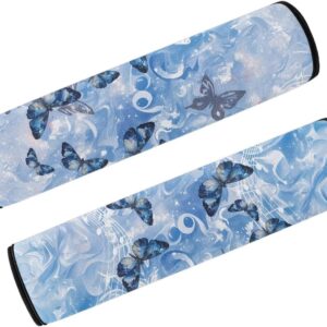 Blue Butterfly Wheelchair Armrest Cushions – Soft & Comfortable