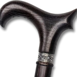 Handcrafted Wooden Walking Stick Cane – Oak & Rubber Tip