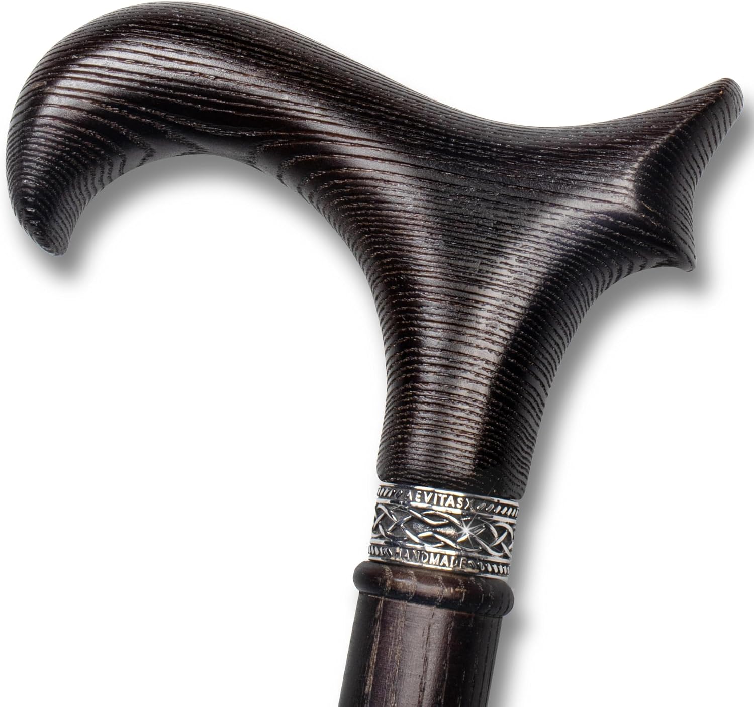Handcrafted Wooden Walking Stick Cane – Oak & Rubber Tip