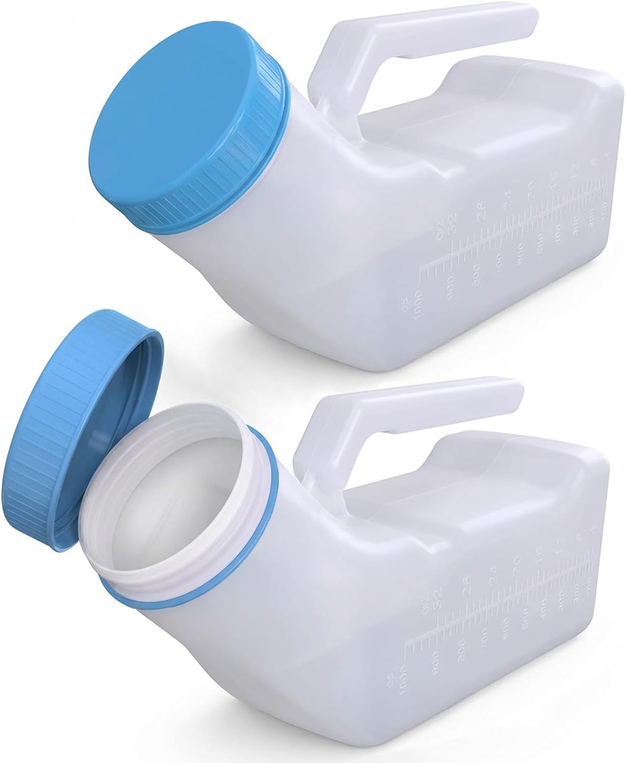 Men's Spill-Proof Urinal Bottles (2-Pack)