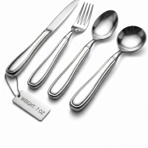 Cozentra Weighted Utensils 7 oz (4-Piece Set)