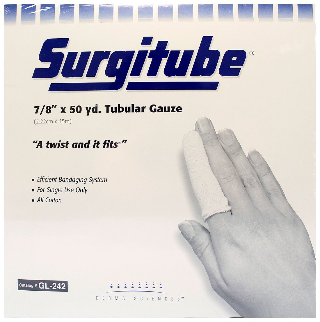 Dukal Surgitube Tubular Gauze, Size 2P, 50 Yards