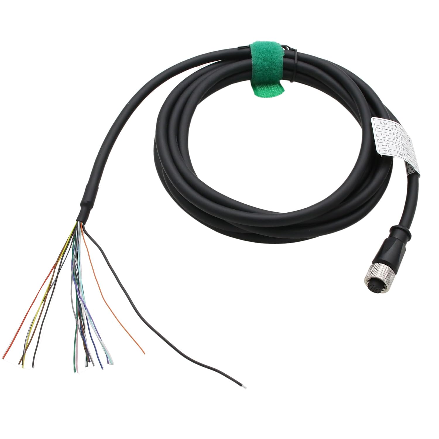 M12 17-Pin A-Coded Cable 1m for SICK/Datalogic Vision Systems