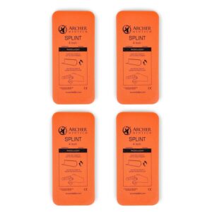 4-Pack Finger Splints – Moldable Aluminum Brace for Injuries