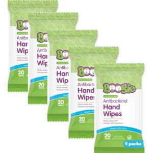 Boogie Antibacterial Hand Wipes - 100 Count