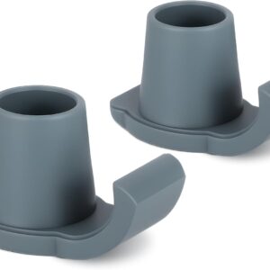 Eotufuir Walker Ski Glides - Universal Folding Walker Sliders (2-Pack, Gray)