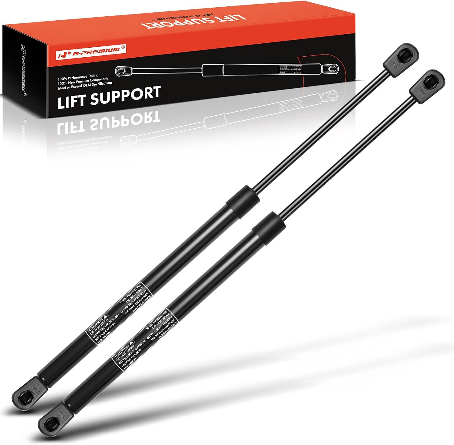 A-Premium Rear Window Struts for Jeep Wrangler TJ 1997-2006 (2-Pack)