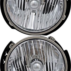 Compatible Jeep Wrangler Headlights 2007-2018 Halogen Set
