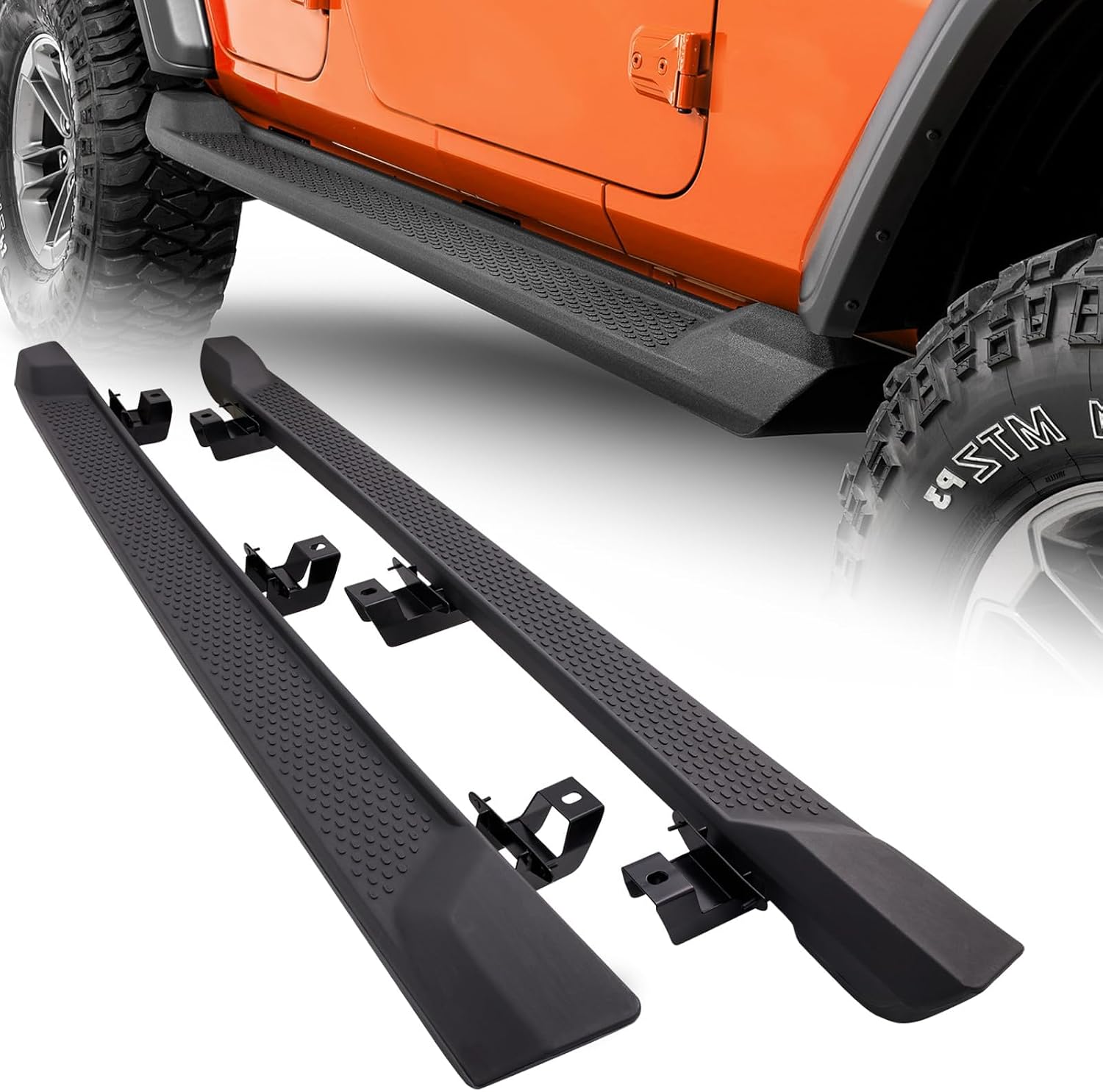 6" OE Style Running Boards for 2018-2026 Jeep Wrangler JL 4-Door