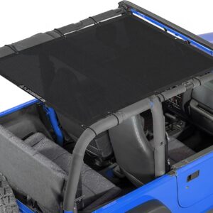 Alien Sunshade Jeep Wrangler Mesh Top (Black)
