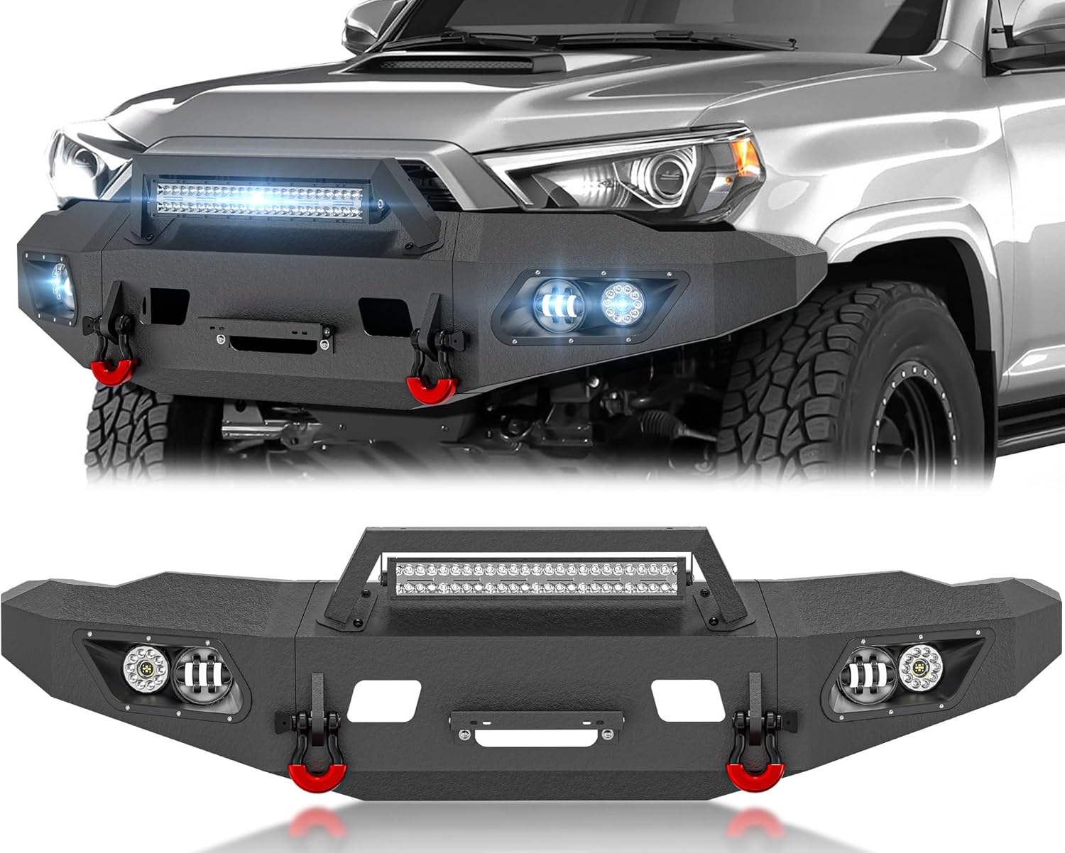 YZONA Full Width Front Bumper for 4Runner 2015-2024