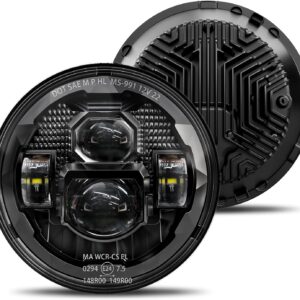 HWSTAR 1000% Brighter LED Headlights 7" Round DOT Approved