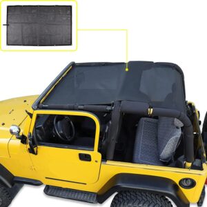 JeCar Mesh Shade Bikini Top for Jeep Wrangler TJ 1997-2006