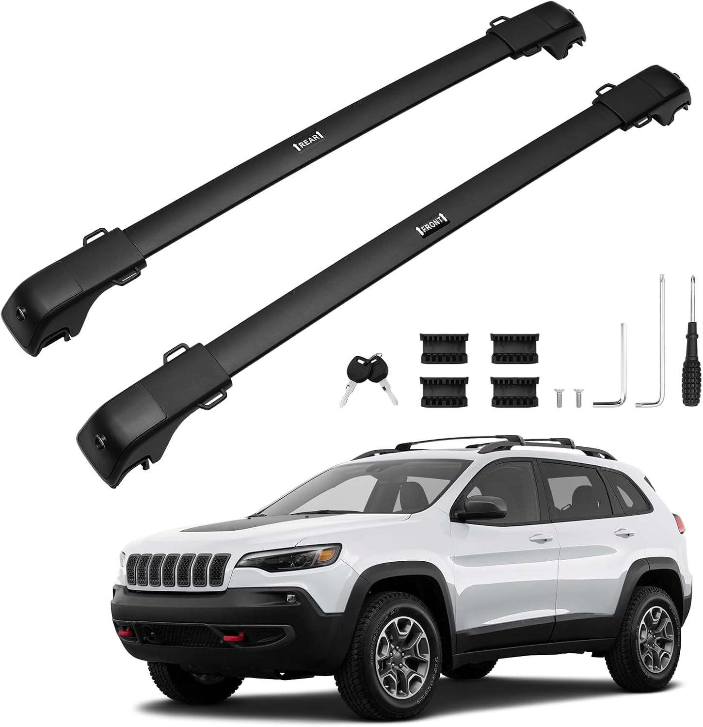 Powerty 300LBS Roof Rack Cross Bars for Jeep Cherokee