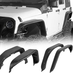 Hooke Road JK Flat Fender Flares for Jeep Wrangler JK/JKU