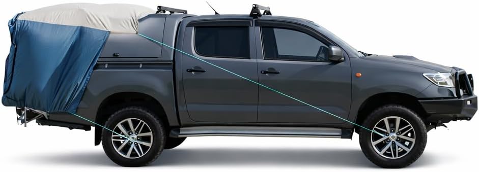 DAC Truck Bed Tent for Mid-Size Pickups – Caps Compatible