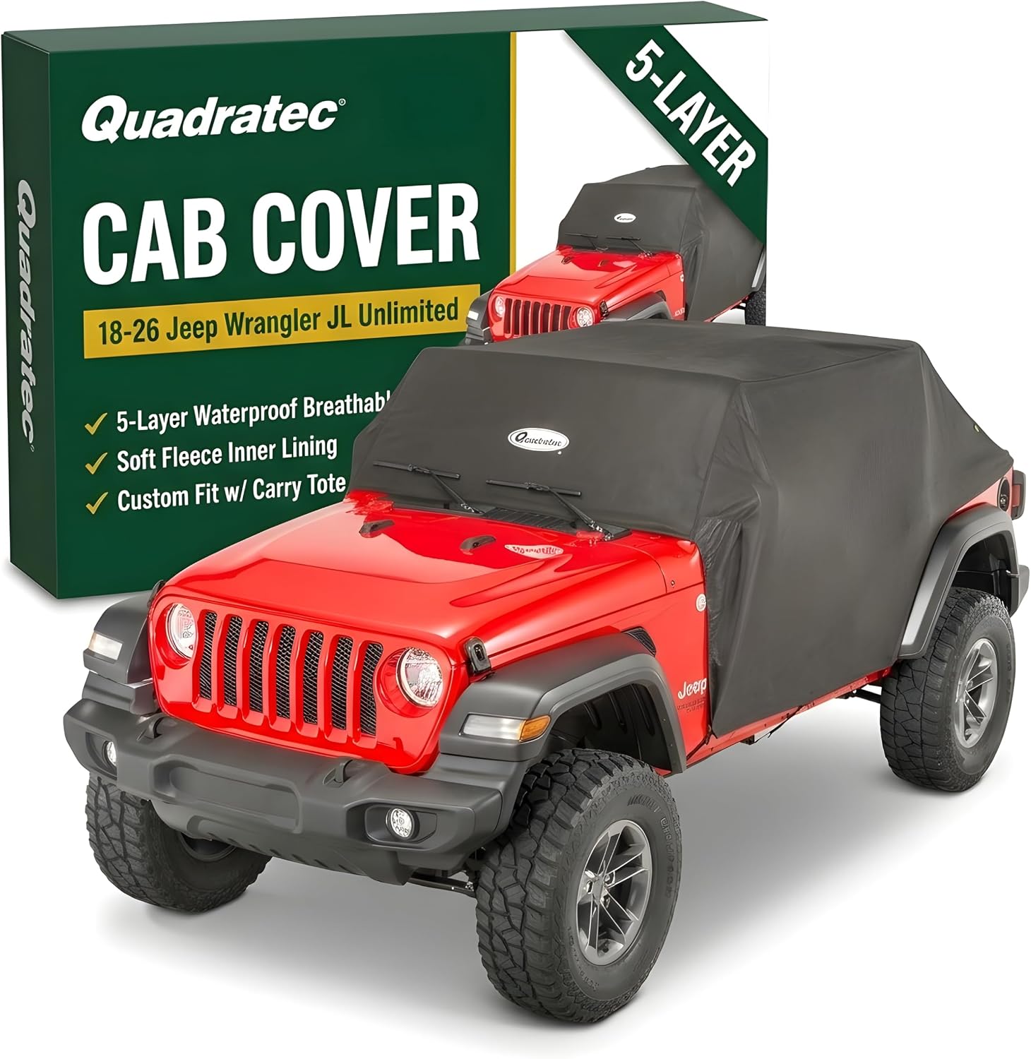 Quadratec Softbond Cab Cover for Jeep Wrangler JLU 4-Door (2018-2026)