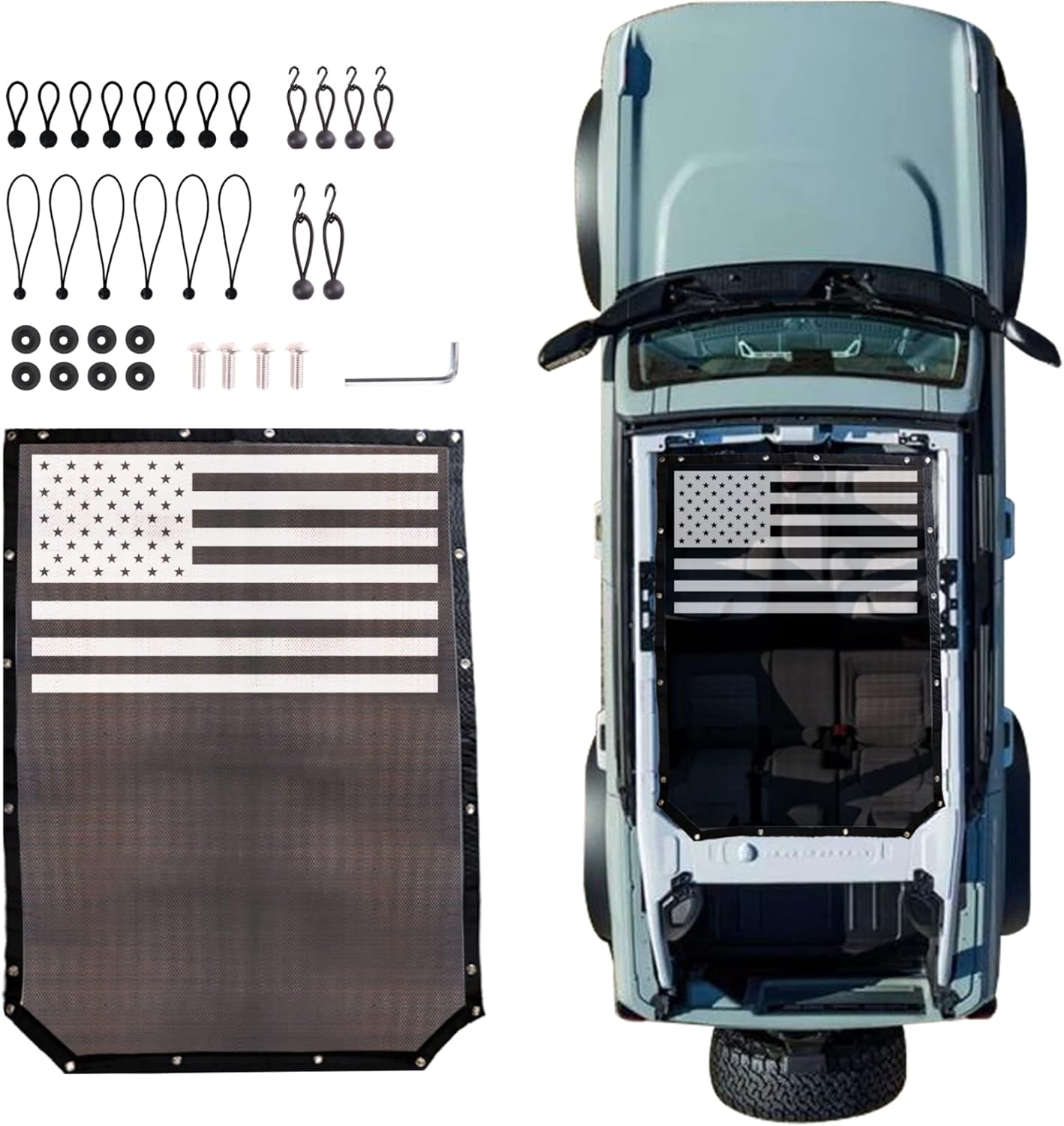 Ford Bronco 4-Door Sun Shade Bimini Top - RERPRO