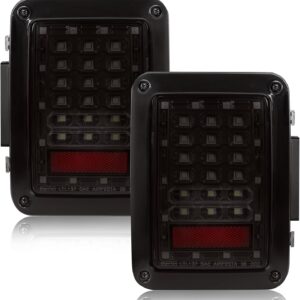 MAYELLO LED Tail Lights for Jeep Wrangler JK 2007-2018