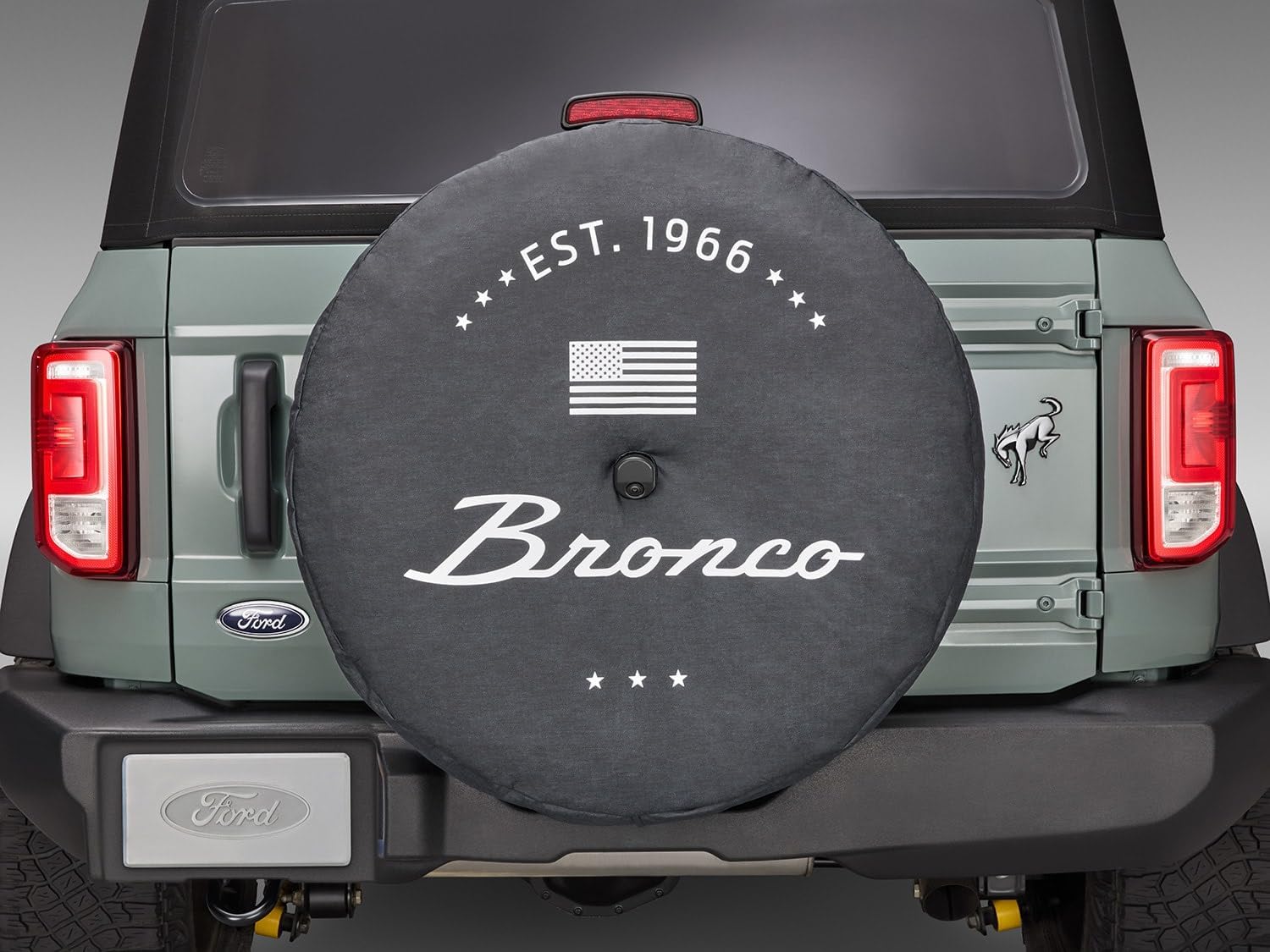 Ford Bronco Spare Tire Cover - OEM 35" Fit - 2 Yr Warranty