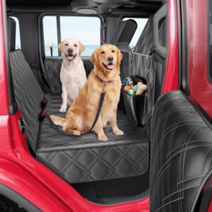 DIAMOOKY Jeep Dog Seat Extender: Waterproof, 420 lbs, Fits 2011-2026 Wrangler & 2020-2026 Gladiator (4-Door)